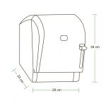 ТДК-3-Р Диспенсер для полотенец в рулонах с ручным обрезанием бумаги (механический) 