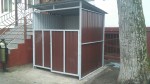 Площадка для мусорных контейнеров с воротами (на 2 контейнера) 
