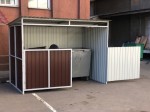 Площадка для мусорных контейнеров с воротами (на 7 контейнеров)   