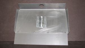 Лопата для снега алюминиевая 1,5 мм, 3-х бортная с накладкой (12 см) без черенка 50х37,5см ― РусСнабЖение