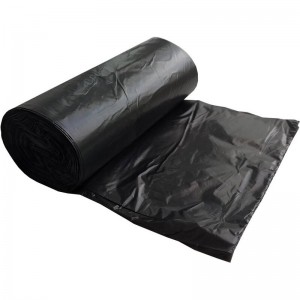 Мешок для мусора ПНД 120л (70х110см) черный с перфорацией, 10 шт. в рулоне   ― РусСнабЖение