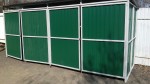 Площадка для мусорных контейнеров с воротами (на 4 контейнера)  