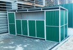 Площадка для мусорных контейнеров с воротами (на 1 контейнер)