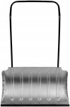 Движок для снега формованный, оцинкованный 0,8 мм с накладкой с П-образной ручкой 75х33 см  