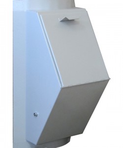 Клапан загрузочный, навесной Эконом КМ-400 (810х410х310мм, Ø 420-470мм) 