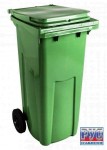 Контейнеры "ДВА БАКА" для раздельного сбора мусора 120л. пластик, на обрезиненных колесах (ДхШхВ-480х550х997мм) 