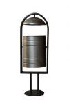 Урна УК-22 металлическая цилиндрическая с крышкой 20л. 970x330x280мм