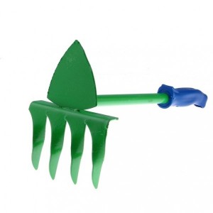 Мотыжка комбинированная с 4-мя витыми зубчиками с пластиковой ручкой  ― РусСнабЖение