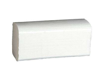 ТДК-1-200 Z Полотенца бумажные листовые 1-сл. ZZ-сл. белые (200шт)/20шт.  ― РусСнабЖение